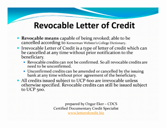 Presentation – Types of Letters of Credit | Letterofcredit.biz | LC | L ...