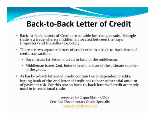 Presentation – Types of Letters of Credit | Letterofcredit.biz | LC | L ...