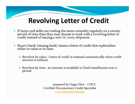 Presentation – Types of Letters of Credit | Letterofcredit.biz | LC | L ...