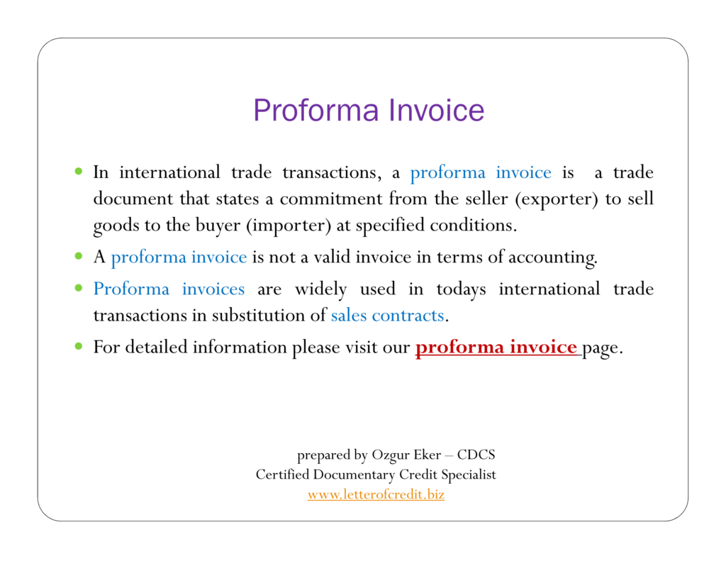 presentation period in letter of credit