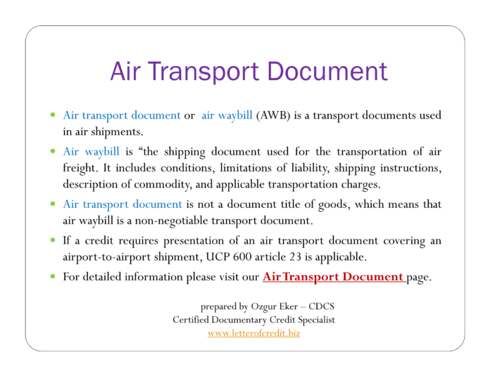 Air Transport Document